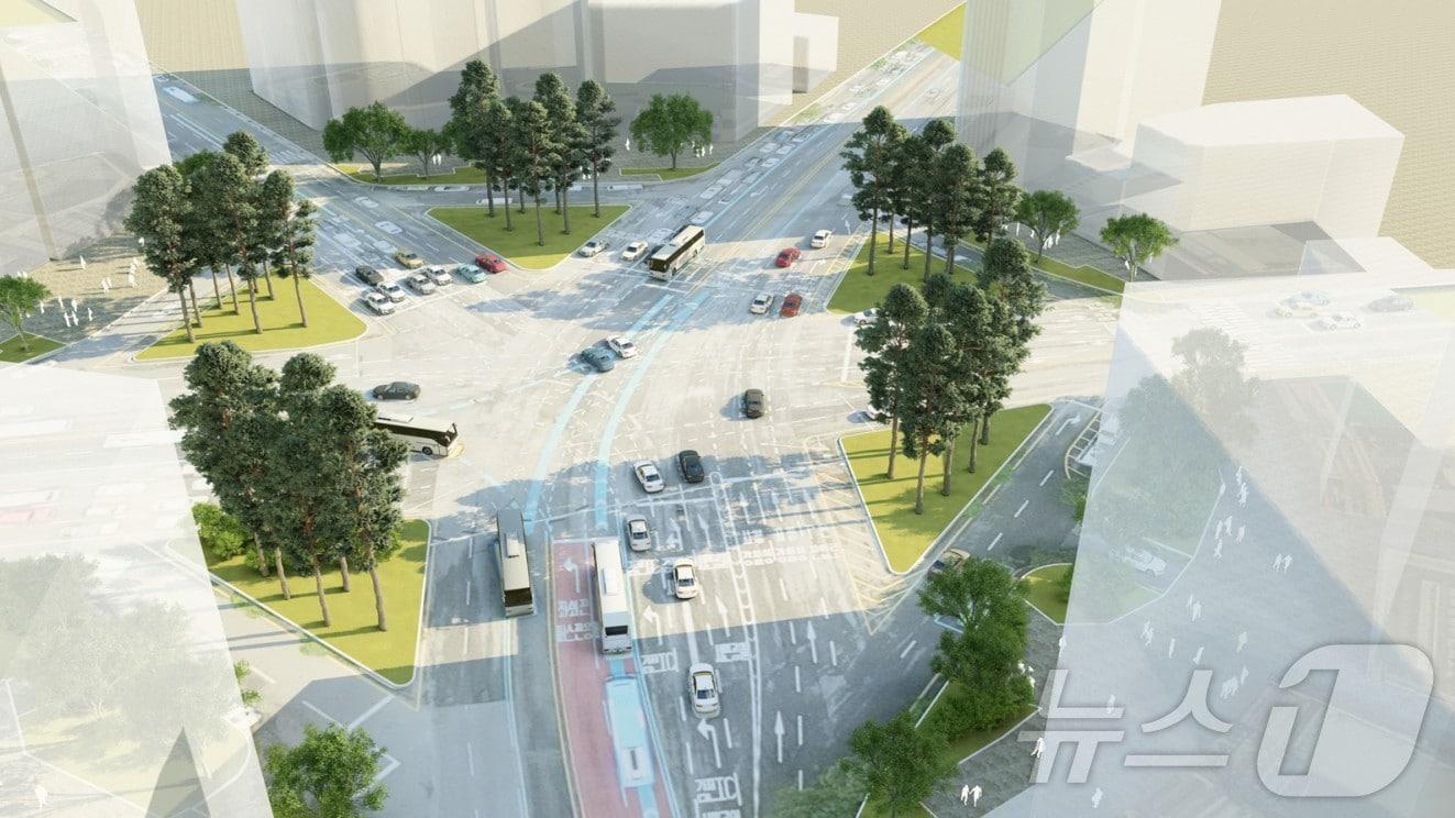 본문 이미지 - 서면교차로 상징정원 조성 조감도(재판매 및 DB 금지)