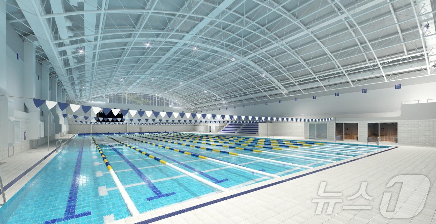 본문 이미지 -  경기 수원시 새천년수영장 내부 전경. (수원시 제공. 재판매 및 DB 금지) 2025.3.12/뉴스1
