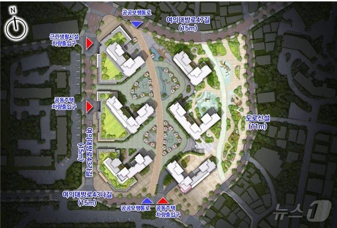 본문 이미지 - 영등포구 서울지방병무청역세권 배치도(서울시 제공)