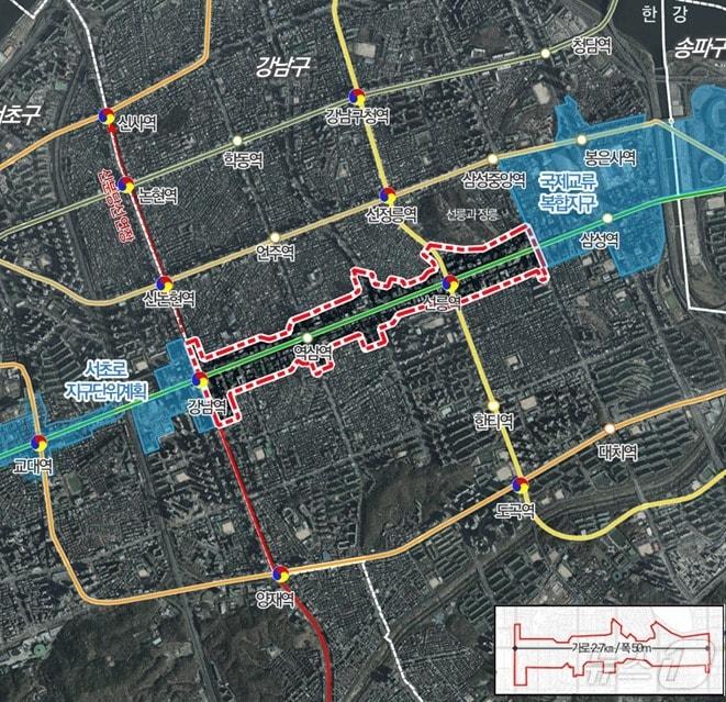 본문 이미지 -  강남구 테헤란로 일대 (서울시 제공)