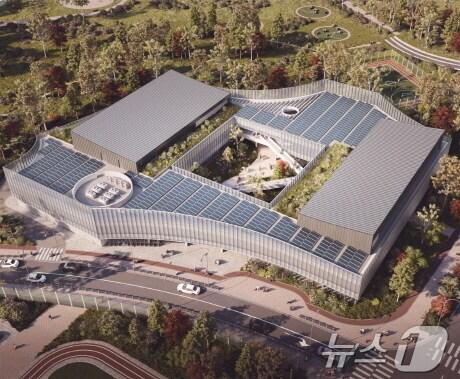 본문 이미지 - 운정 다누림 노인장애인복지관 조감도. (파주시 제공, 재판매 및 DB금지)