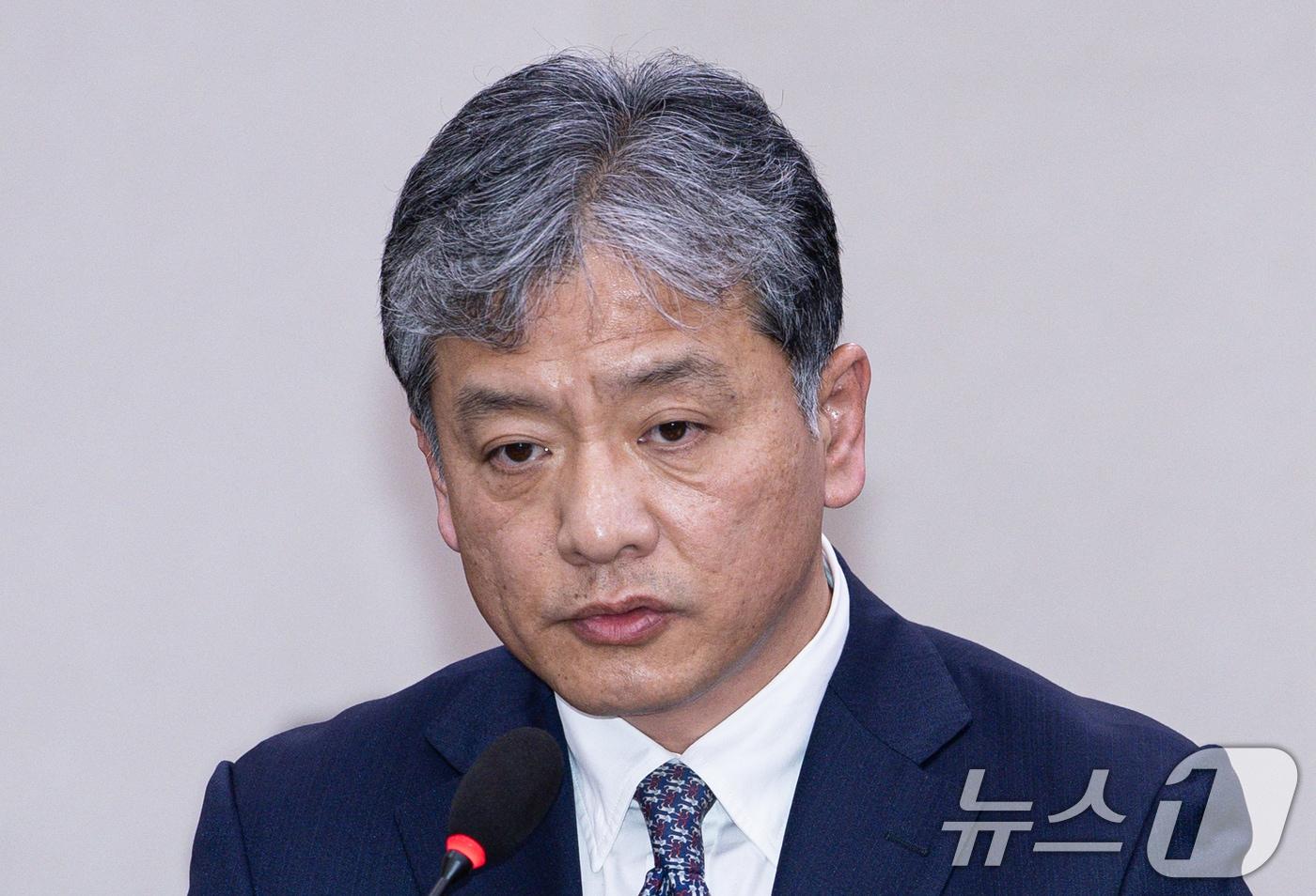 주우정 현대엔지니어링 대표가 13일 서울 여의도 국회에서 열린 제423회 국회(임시회) 국토교통위원회 제1차 전체회의에서 의원 질의를 듣고 있다. 2025.3.13/뉴스1 ⓒ News1 이재명 기자