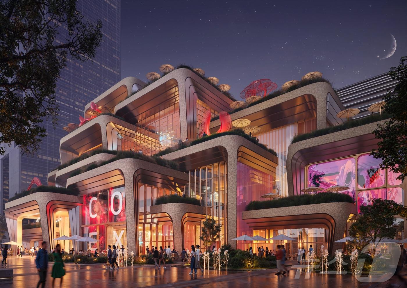 본문 이미지 - 헤더윅 스튜디오가 디자인한 코엑스 리모델링 조감도(한국무역협회 제공)