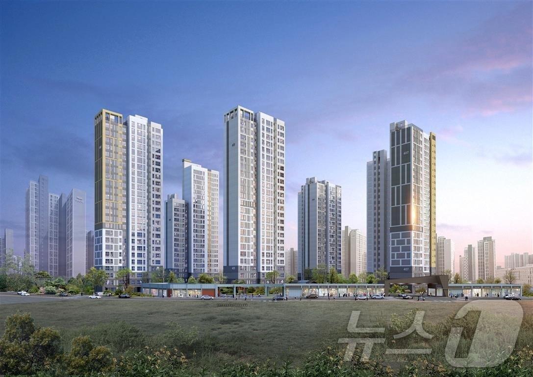 본문 이미지 - 부산 기장군 일광 통합공공임대주택 투시도(부산시청 제공.재판매 및 DB 금지)