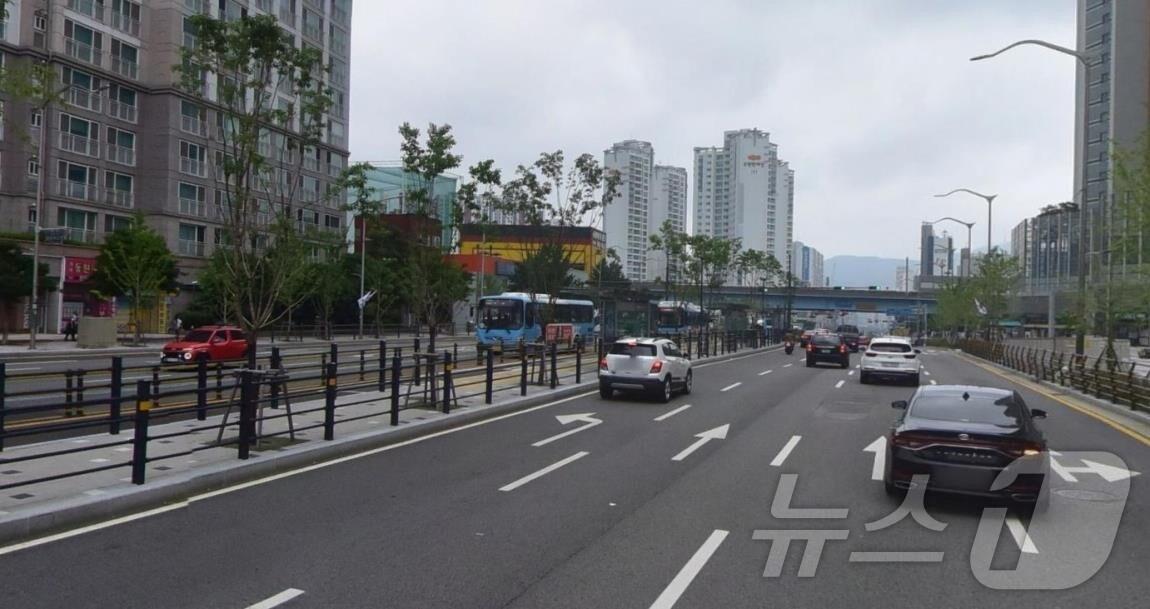 본문 이미지 - 동의대역 BRT 정류장 전경(부산시청 제공. 재판매 및 DB 금지)