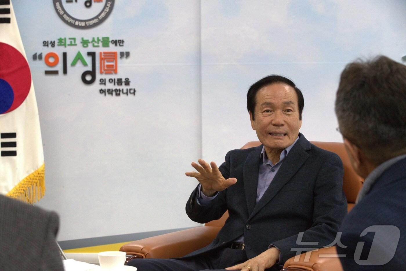 김주수 의성군수 인터뷰 현장 2025.3.14/뉴스1 신성훈 기자