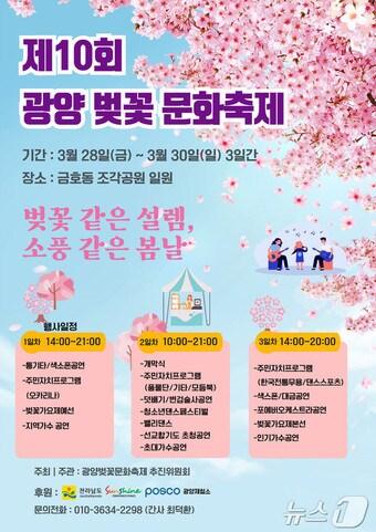 본문 이미지 - 광양벚꽃문화축제 홍보 리플렛 
