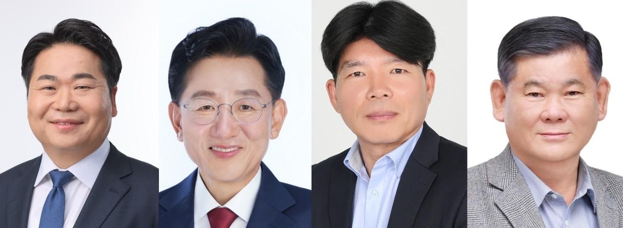 본문 이미지 - 오세현, 전만권, 조덕호, 김광만 후보.(사진 왼쪽부터)