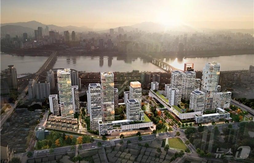 본문 이미지 - 자양 4동 A구역 주택정비형 재개발사업 조감도(서울시 제공)