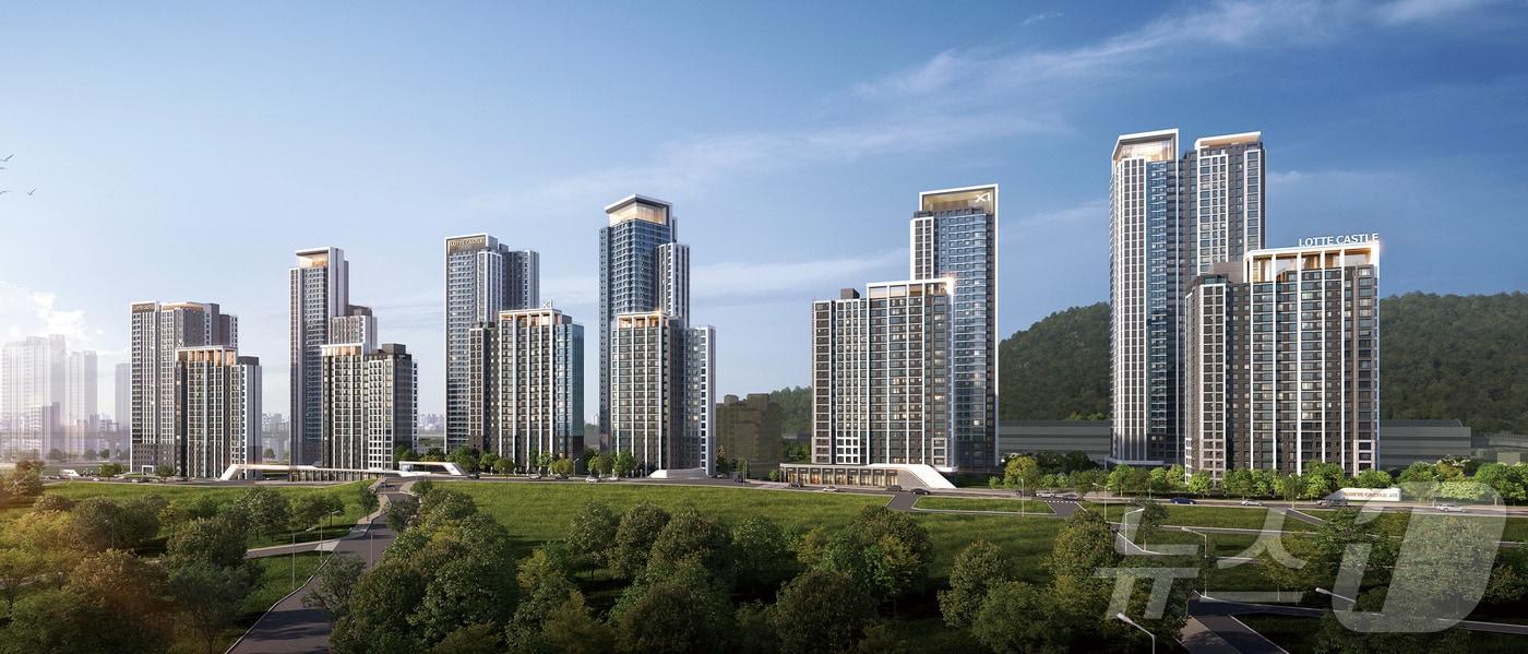 서울 상계5구역 재개발정비사업 투시도(롯데건설 제공)