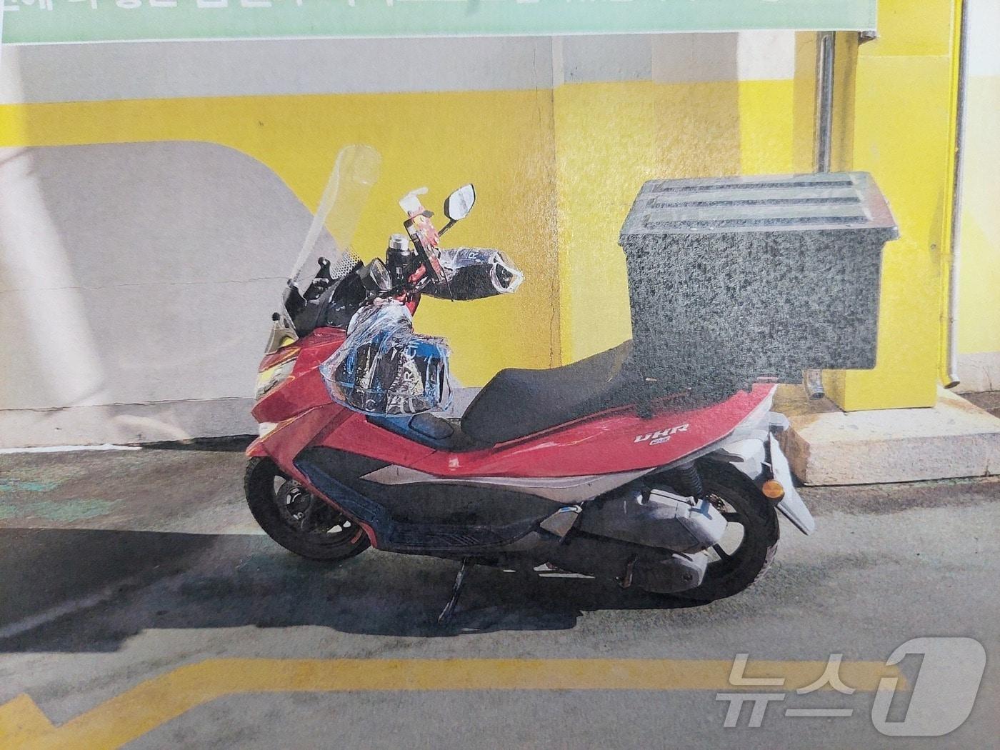 본문 이미지 - 대전중부경찰서가 압수한 오토바이. (대전경찰청 제공. 재판매 및 DB금지) /뉴스1