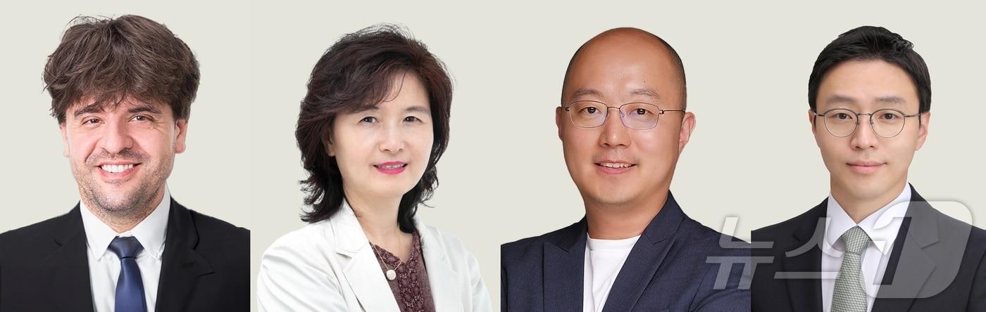 제18회 아산의학상 수상자 기초의학부문 칼 다이서로스 교수, 임상의학부문 안명주 교수, 젊은의학자부문 박용근·최홍윤 교수&#40;왼쪽부터&#41;&#40;아산사회복지재단 제공&#41;