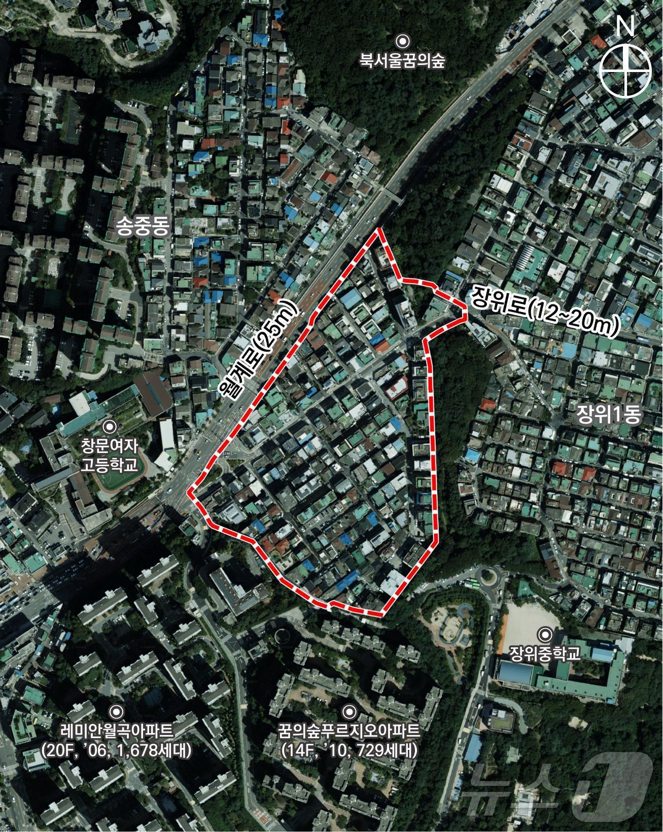 본문 이미지 -  성북구 장위12구역 (성북구 제공)