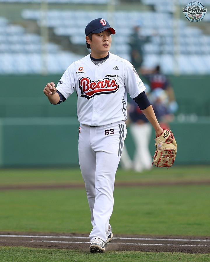 본문 이미지 - 두산 김택연.(두산 베어스 제공)