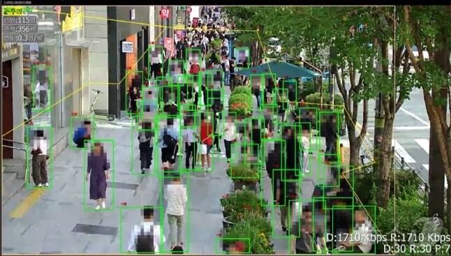 본문 이미지 - 서울 서초구 'AI 실시간 혼잡도 관제 영상'. (행안부 제공)  