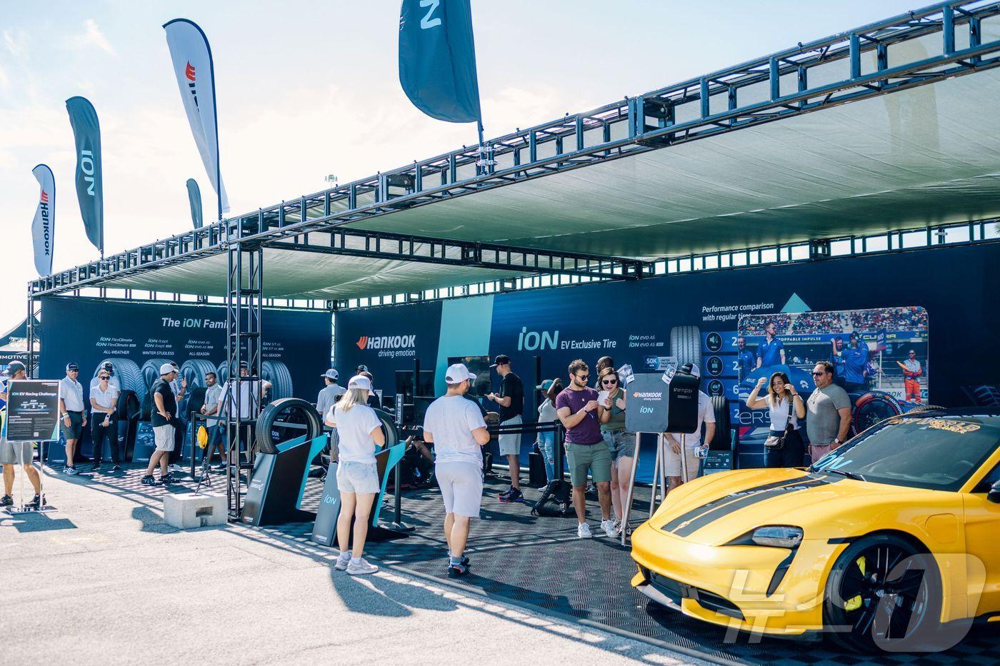 한국타이어 일렉트리파이 엑스포 부스 참고용 이미지(한국타이어 제공)