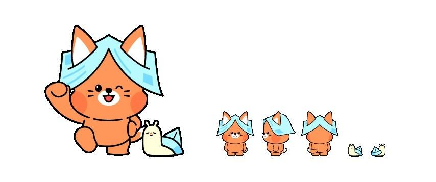 본문 이미지 - 신문홍보 캐릭터 공모전 대상작 '제트와 핀' (한국신문협회 제)