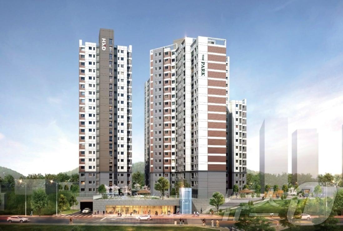 본문 이미지 - 경기 이천시 '보은아파트·연립주택 소규모 재건축사업' 투시도.(HXD화성개발 제공. 재판매 및 DB 금지)