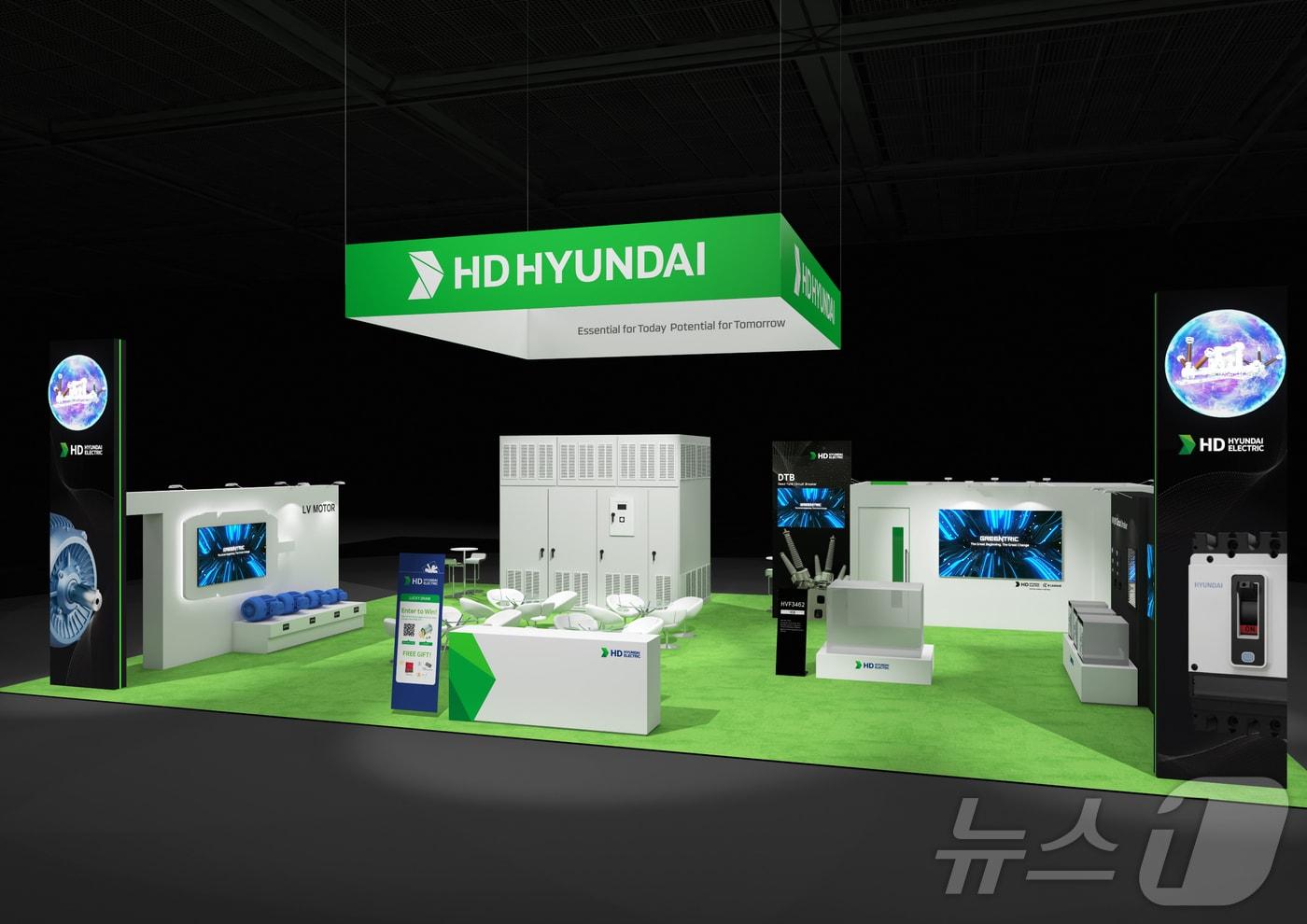 본문 이미지 - HD현대일렉트릭 '디스트리뷰테크(DISTRIBUTECH) 2025' 부스 조감도(HD현대일렉트릭 제공). ⓒ 뉴스1
