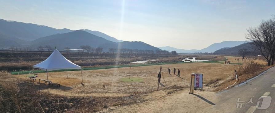 본문 이미지 - 보은군 탄부면 덕동리 일대 조성한 36호 규모 파크골프장 (보은군 제공. 재판매 및 DB금지) /뉴스1 