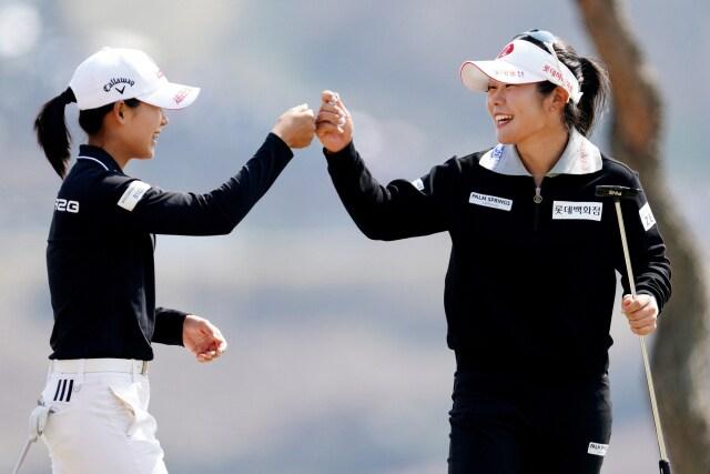 본문 이미지 - 롯데가  신비동물원-디오션컵 골프구단 대항전에서 우승을 차지했다.(크라우닝 제공)