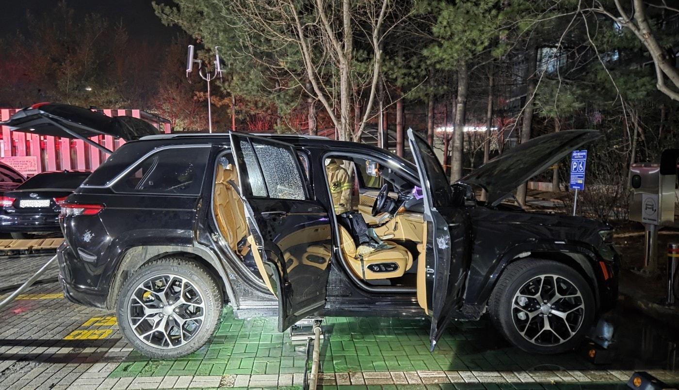 하이브리드 차량 화재. (세종시소방본부 제공. 재판매 및 DB금지)