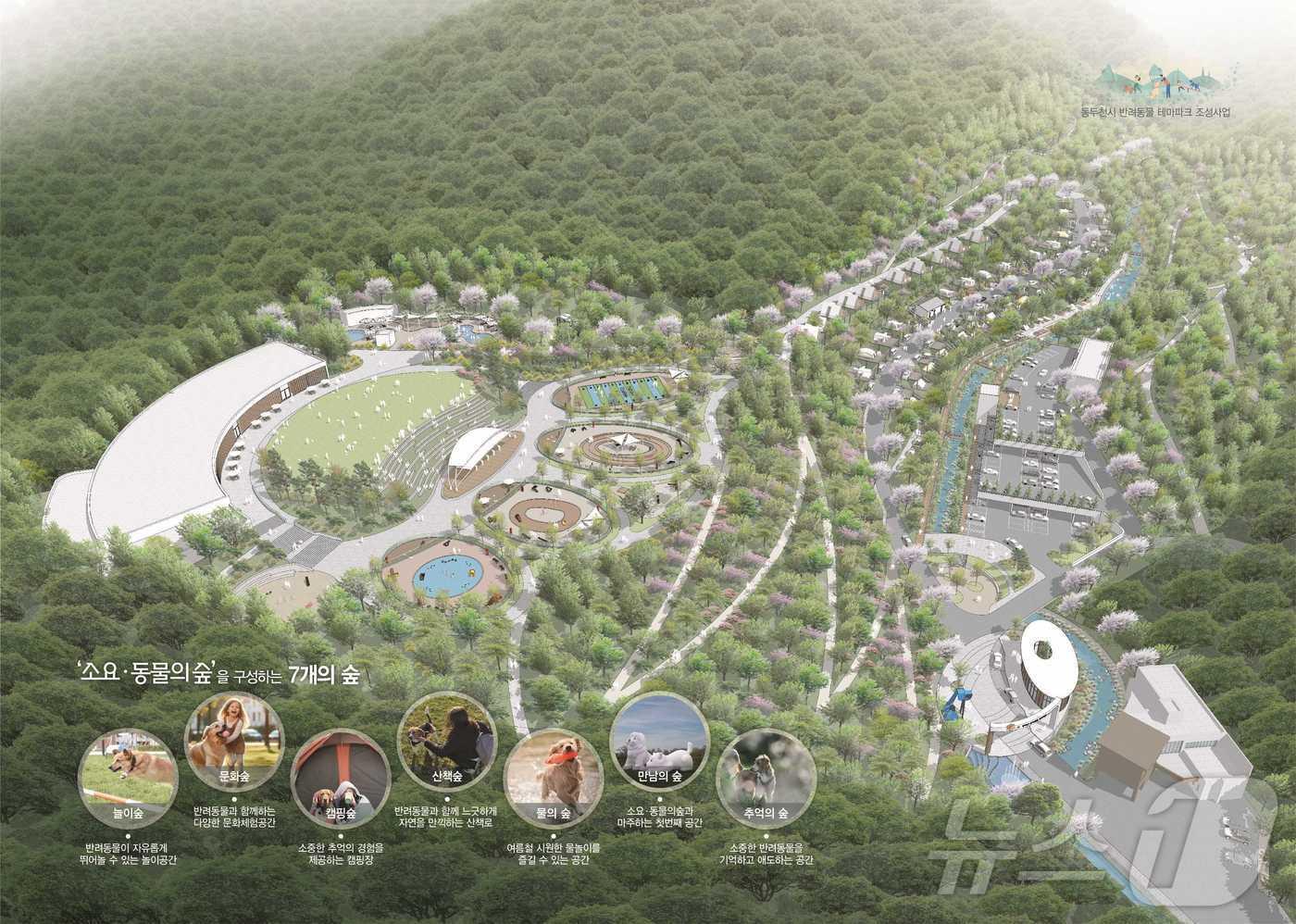 경기북부 반려동물 테마파크 조감도(경기도 제공. 재판매 및 DB금지)/뉴스1