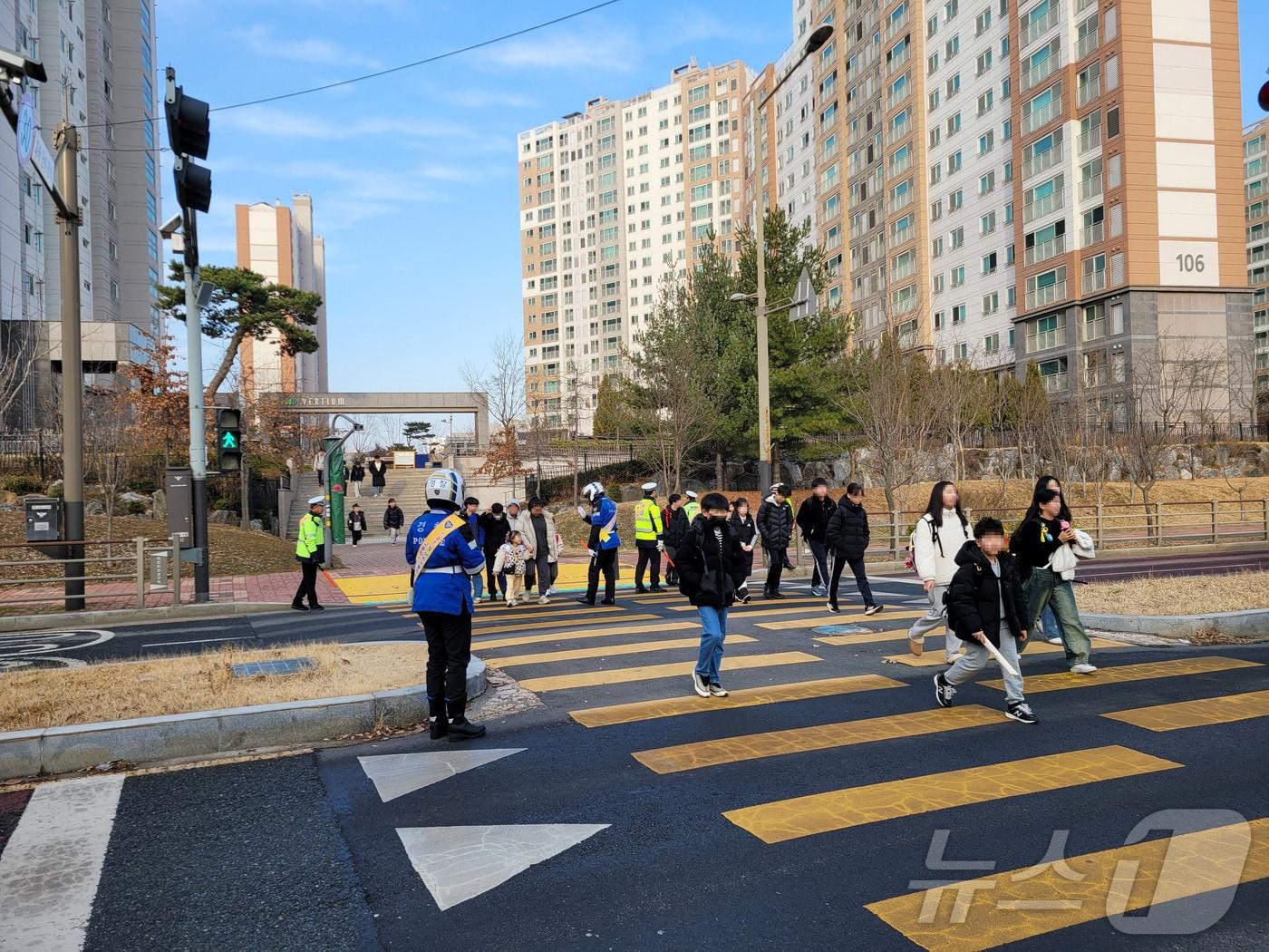 본문 이미지 - 전북경찰청이 4월 18일까지 개학철 어린이 교통안전 대책을 실시한다.(전북경찰청 제공. 재판매 및 DB금지)