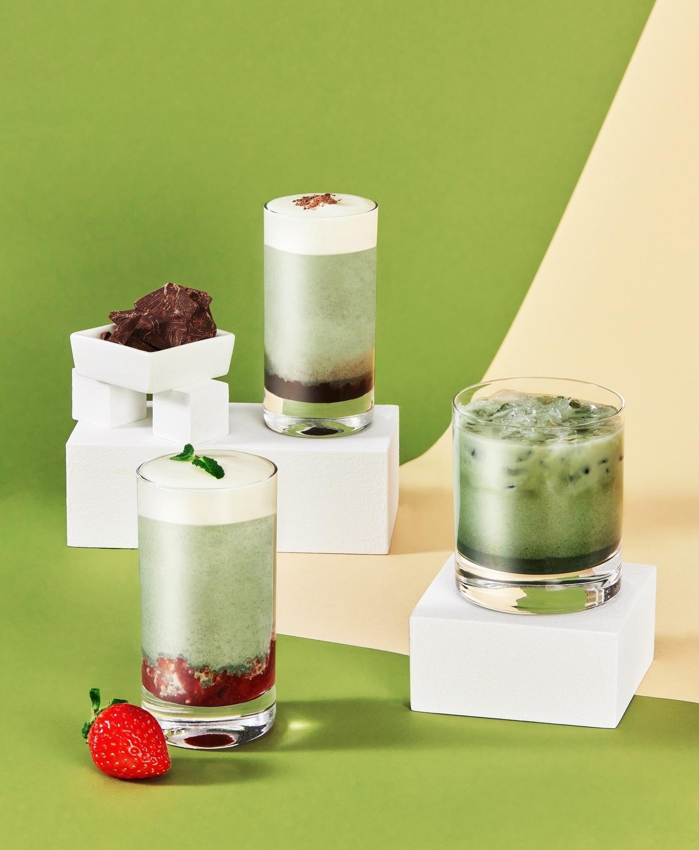 본문 이미지 - 소노인터내셔널이 선보인 봄 한정 메뉴 '쑥스러운 라테'.(소노인터내셔널 제공)