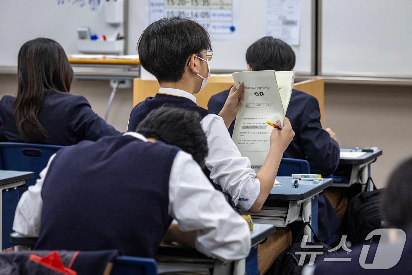 학생들이 시험 준비를 하고 있다. /뉴스1 ⓒ News1 사진공동취재단