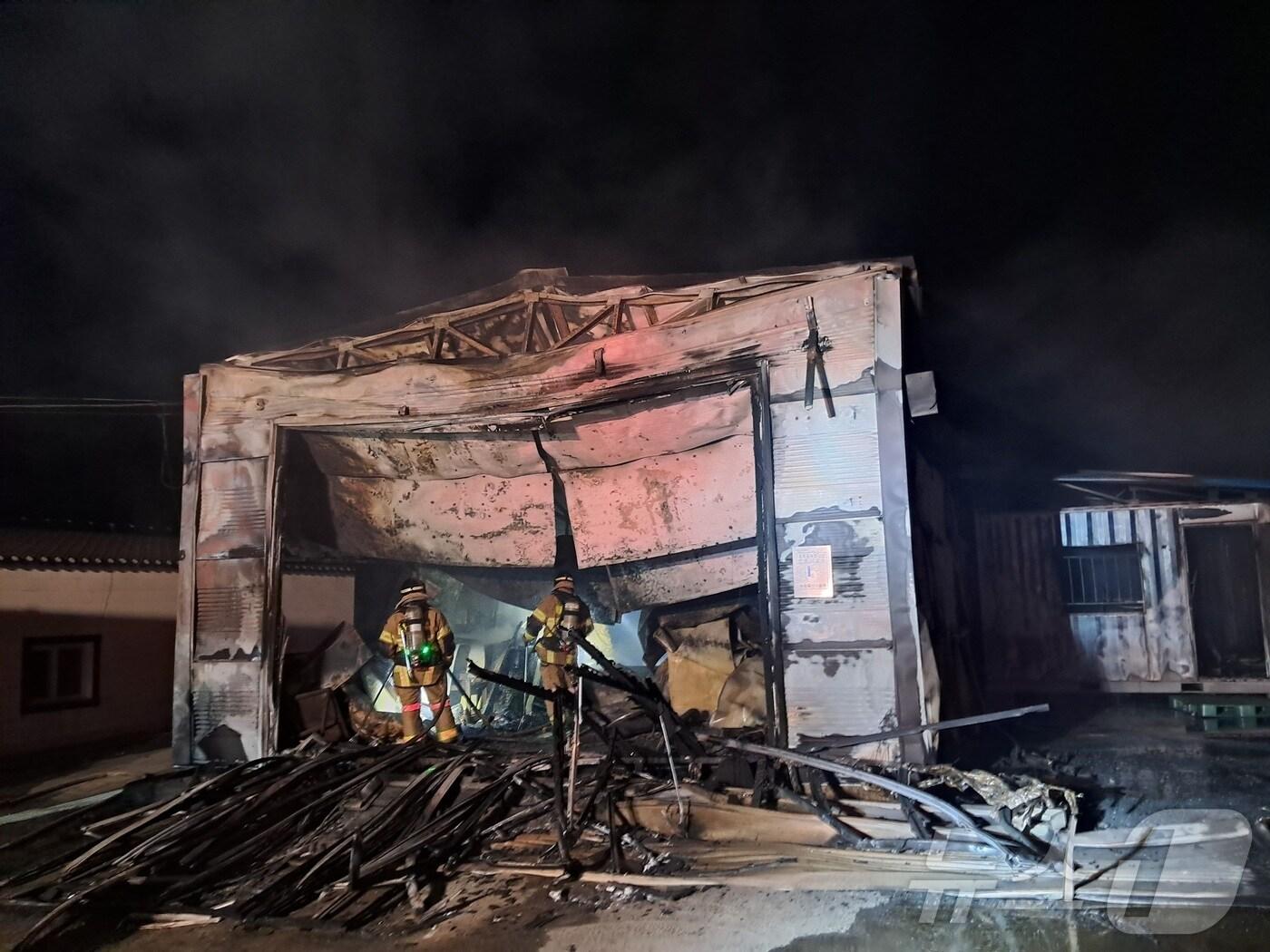 본문 이미지 - 화재 사진(음성소방서 제공. 재판매 및 DB금지)