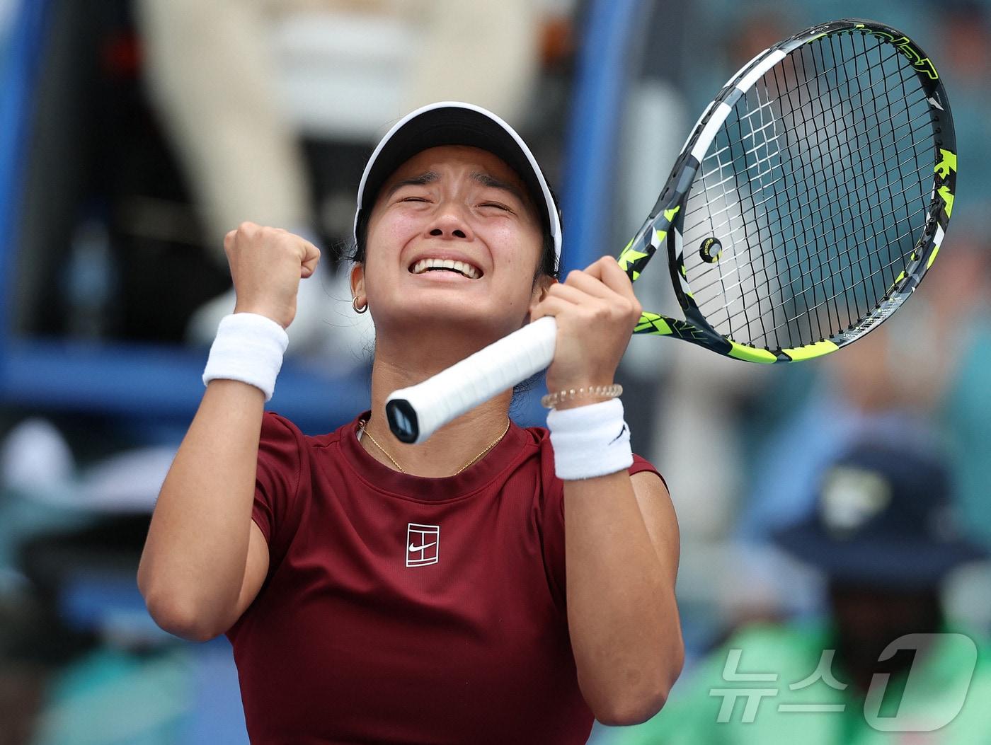 본문 이미지 - 필리핀 테니스 신성 이알라.  ⓒ AFP=뉴스1