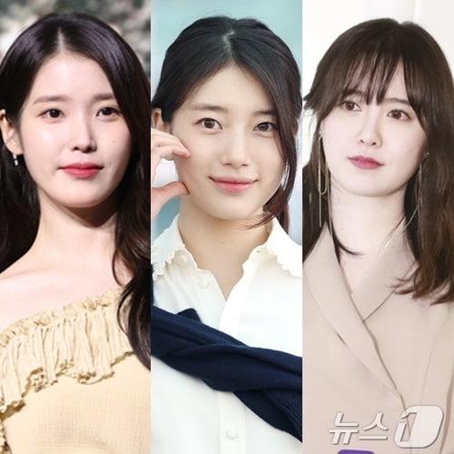 본문 이미지 - &#40;왼쪽부터&#41; 아이유, 수지, 구혜선 / 뉴스1 DB