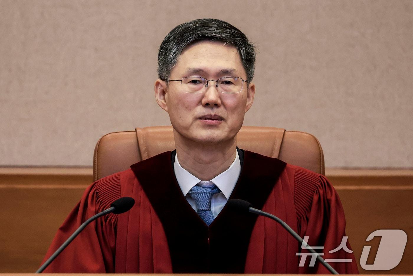 문형배 헌법재판소장 권한대행. &#40;공동취재&#41; 2025.3.27/뉴스1 ⓒ News1 김성진 기자