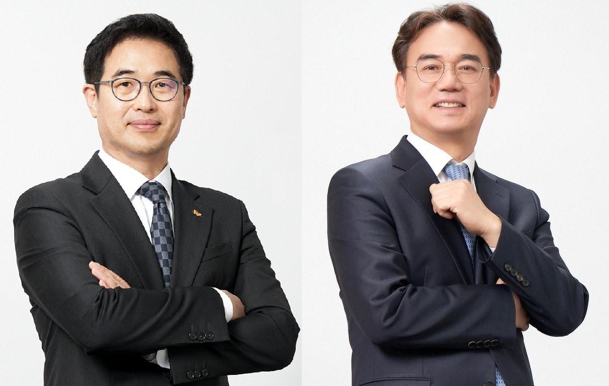 본문 이미지 - SK증권의 전우종 대표이사(왼쪽)와 정준호 대표이사(SK증권 제공)