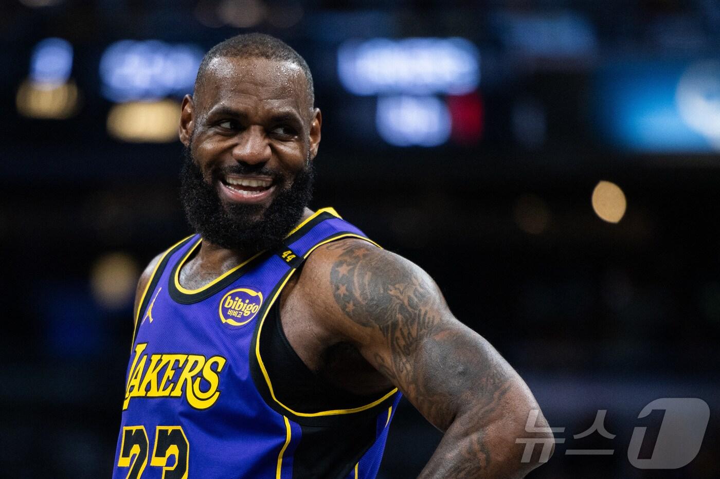 LA 레이커스의 르브론 제임스. ⓒ 로이터=뉴스1
