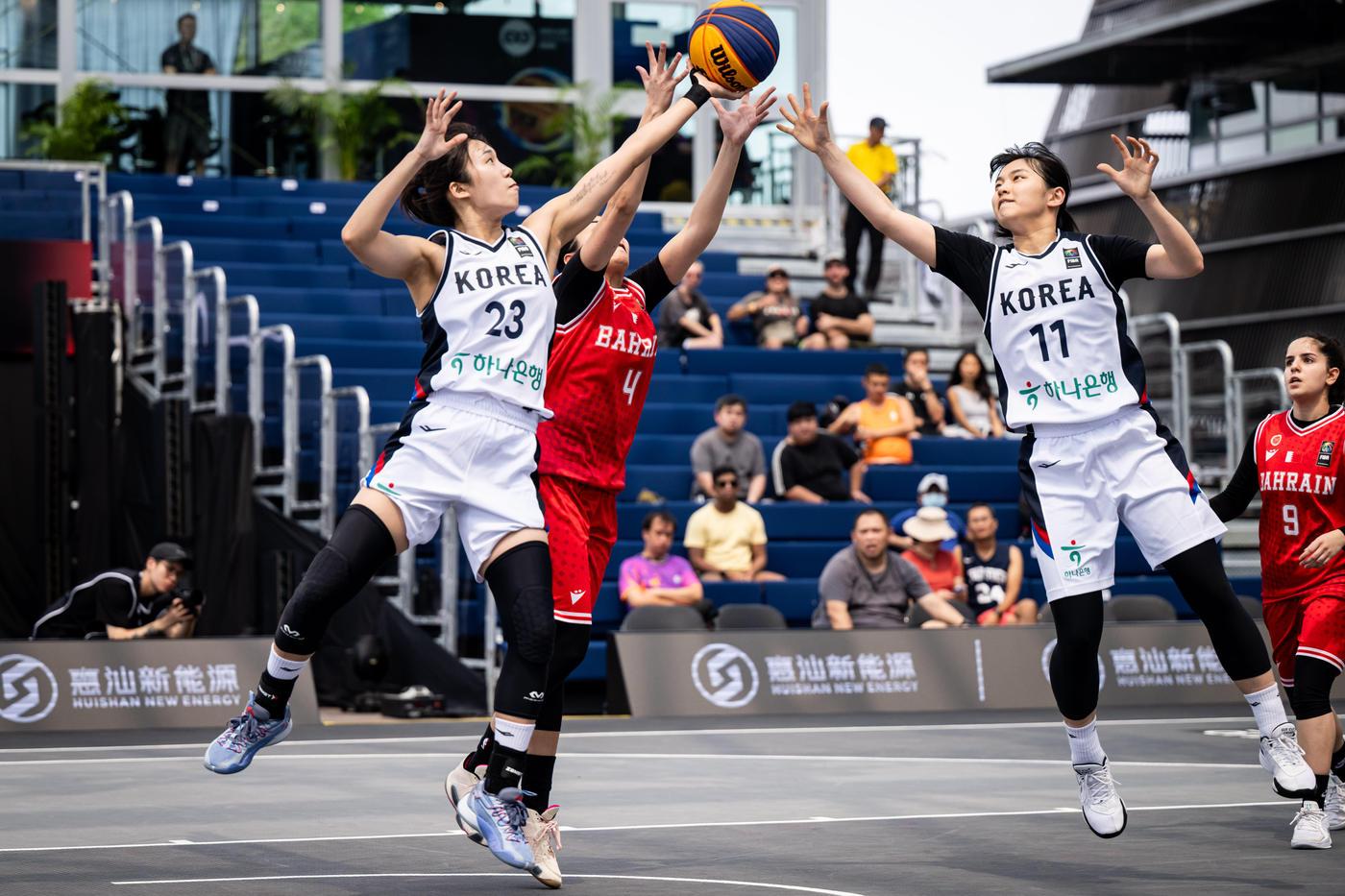 여자 3x3 대표팀 경기. &#40;대한민국농구협회 제공&#41;