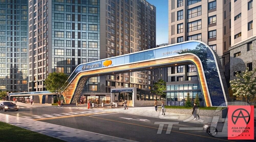 본문 이미지 -  '힐스테이트 e편한세상 문정'의 '문주'(현대엔지니어링 제공)