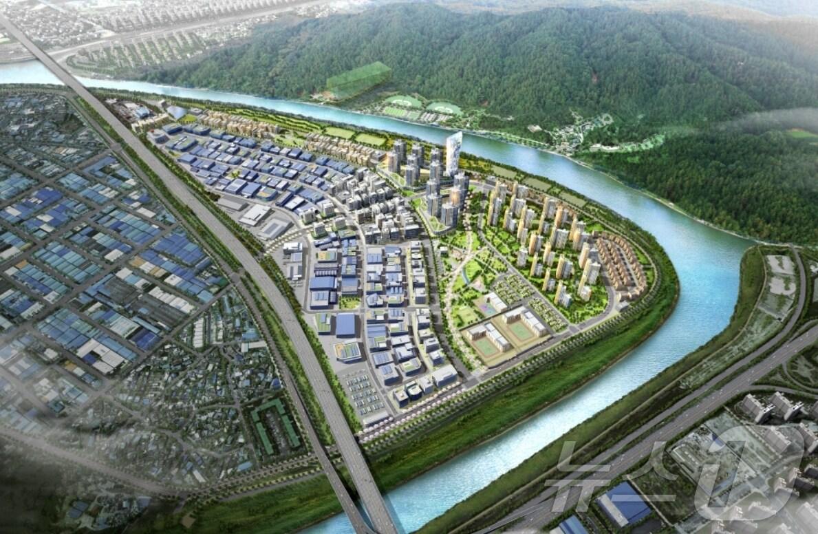 본문 이미지 - 금호워터폴리스 조감도.(대구도시개발공사 제공. 재판매 및 DB 금지)