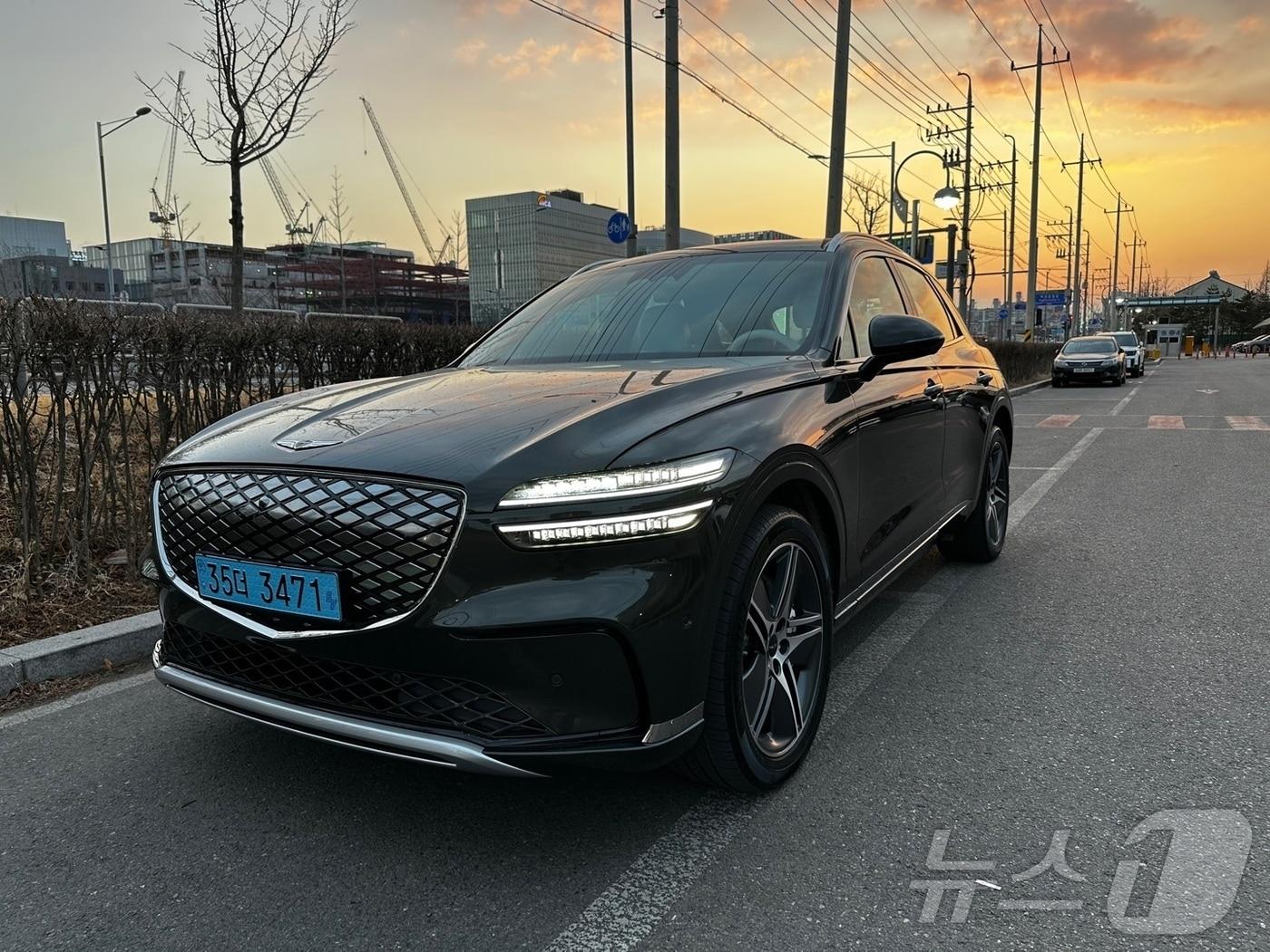 본문 이미지 - 제네시스 GV70 전동화 부분변경 모델.ⓒ 뉴스1 이동희 기자