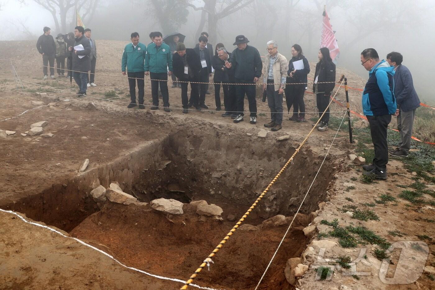 무안 해제면 봉대산성 발굴조사 현장보고회 (무안군 제공. 재판매 및 DB금지) /뉴스1 