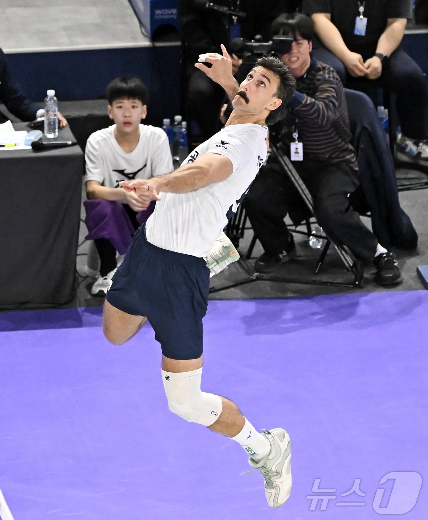 본문 이미지 - 대한항공 카일 러셀. &#40;KOVO 제공&#41;