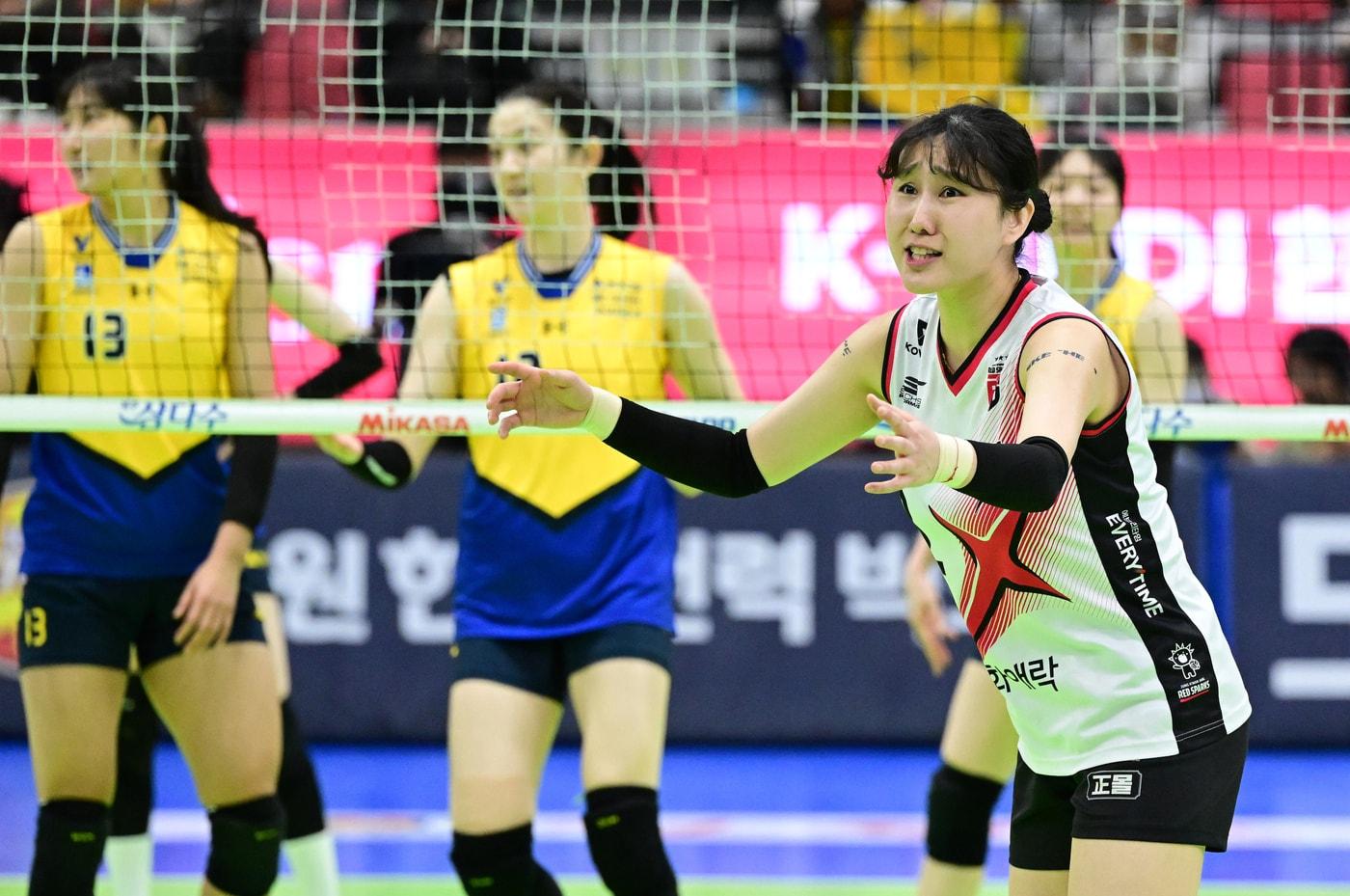 정관장 주전 세터 염혜선. &#40;한국배구연맹 제공&#41;