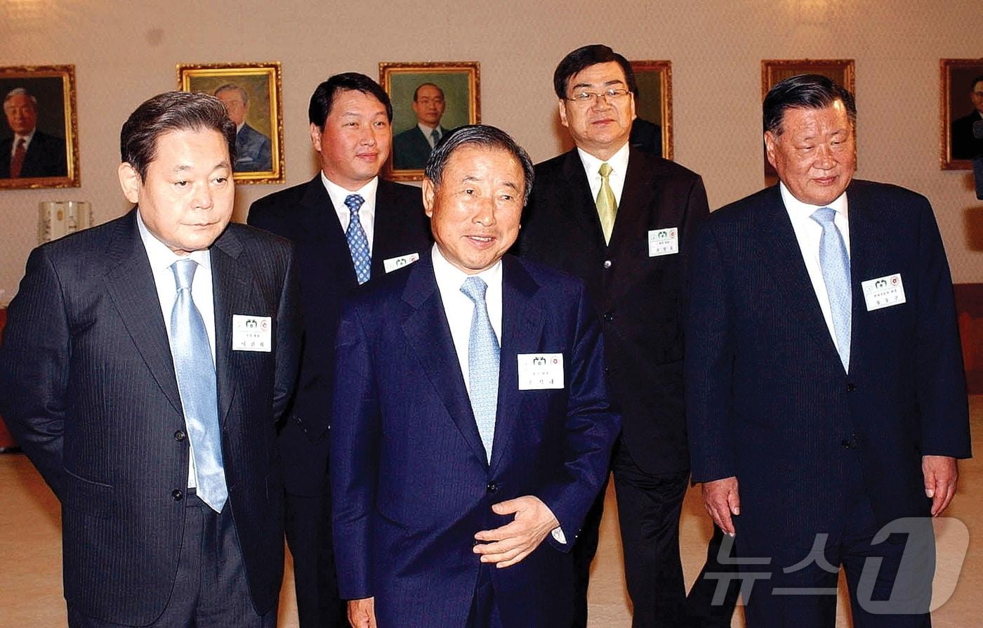 2004년 5월 재계 대표로 청와대를 예방한 조석래 효성 명예회장. (효성 제공)