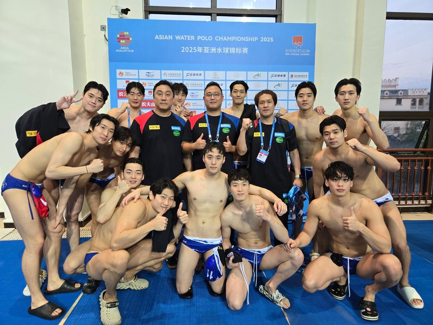 본문 이미지 - 수구대표팀. (대한수영연맹 제공)