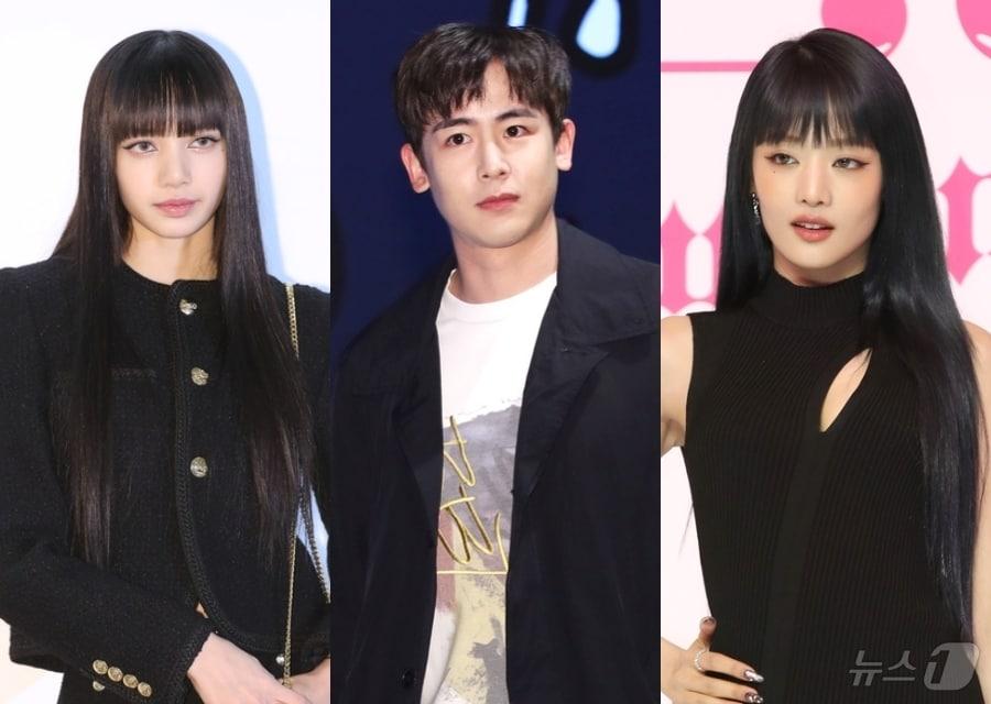 본문 이미지 - 리사 , 닉쿤, 민니&#40;왼쪽부터&#41; / 뉴스1 DB