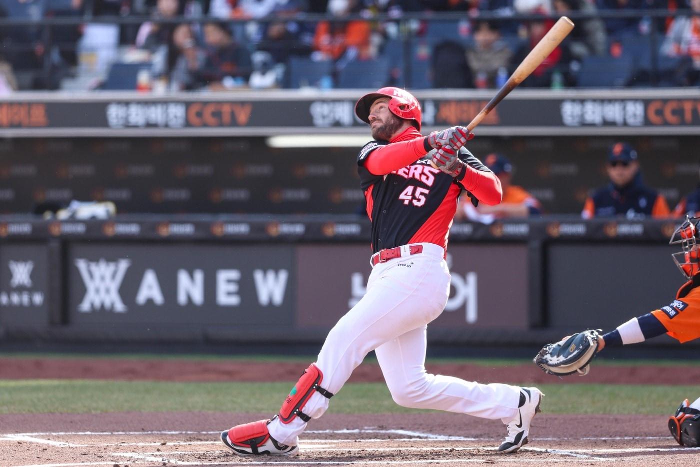 KIA 타이거즈 외국인 타자 패트릭 위즈덤이 3경기 연속 홈런을 기록했다. (KIA 타이거즈 제공)