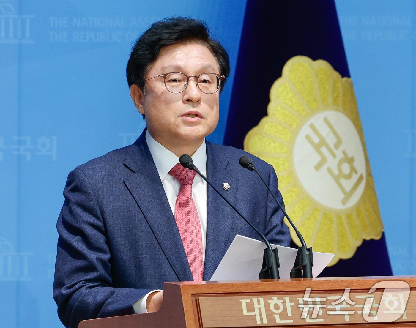 본문 이미지 - 국민의힘 경북도당위원장인 박형수 원내수석부대표가 31일 서울 여의도 국회 소통관에서 경북지역 산불 피해 대책 관련 기자회견을 하고 있다. 2025.3.31/뉴스1 ⓒ News1 안은나 기자