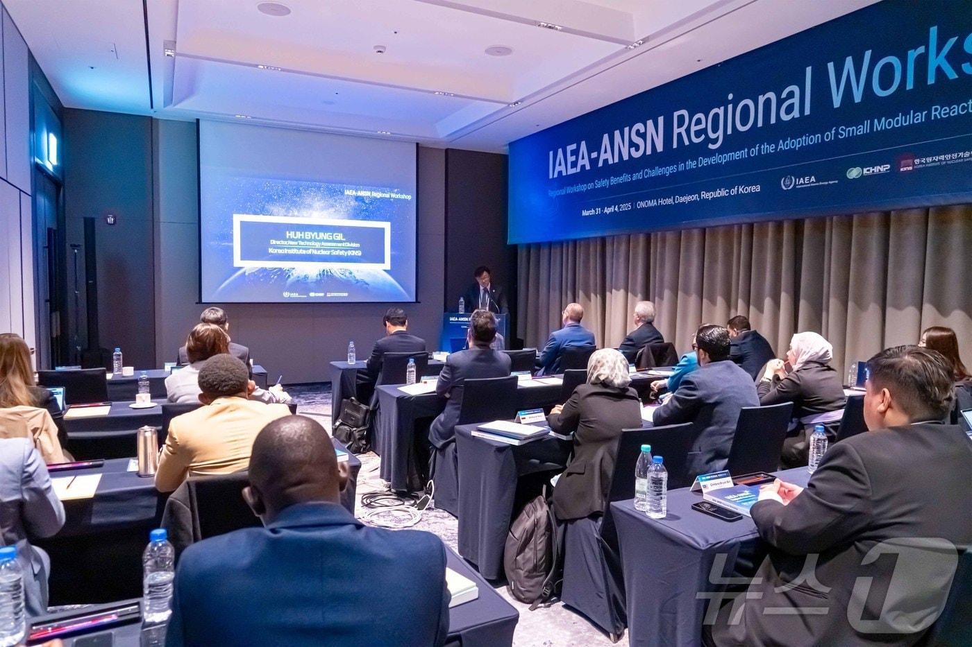  소형모듈원자로(SMR)의 안전성 강화를 위한 국제 워크숍 세션 진행 모습. (원자력안전기술원 제공. 재판매 및 DB금지) /뉴스1