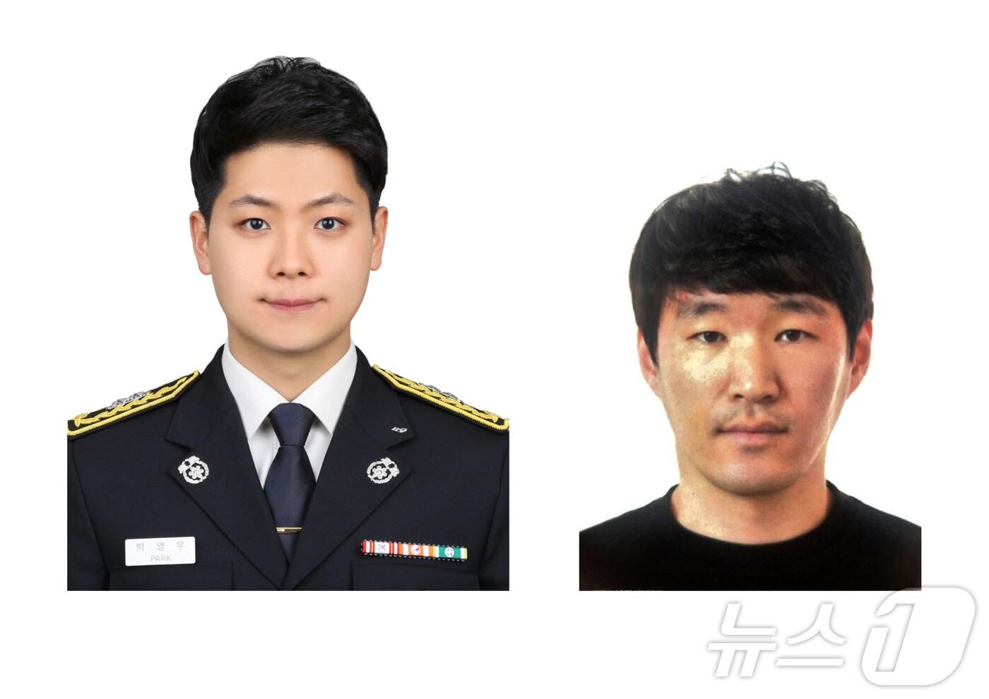 경기 분당소방서 소속 박영우 소방사&#40;왼쪽&#41;와 이영준 수영강사. &#40;분당소방서 제공. 재판매 및 DB 금지&#41; 2025.3.31/뉴스1 